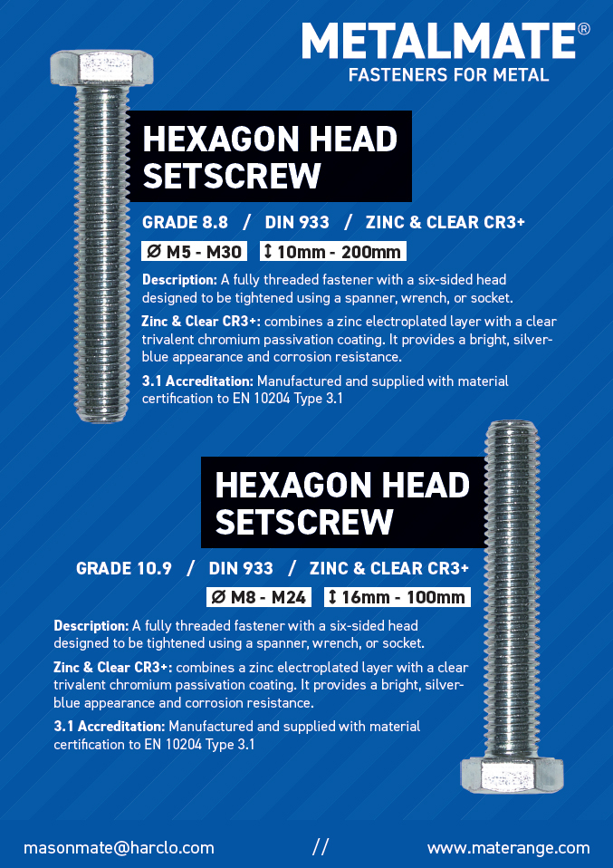 Metalmate Set Screws A3 Poster Metalmate Set Screws A3 Poster