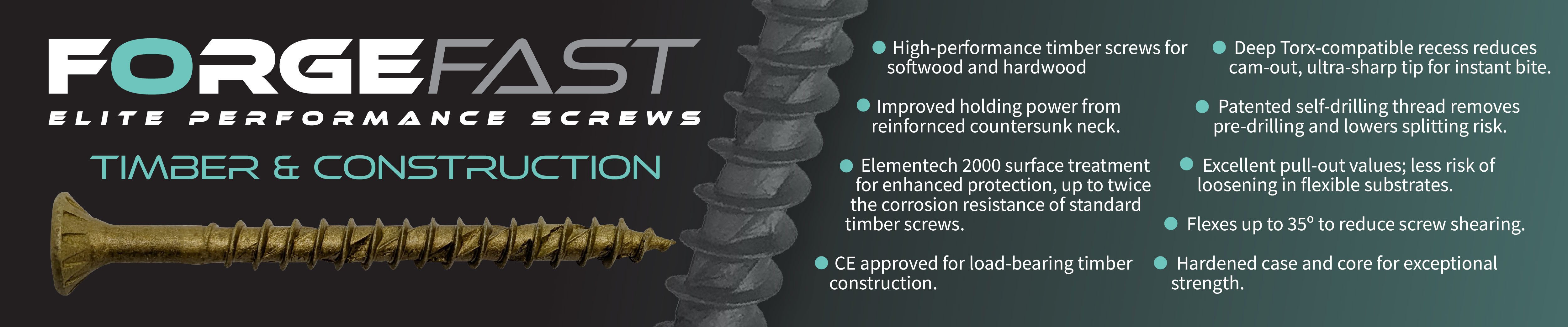 ForgeFast Timber & Construction Countersunk Banner