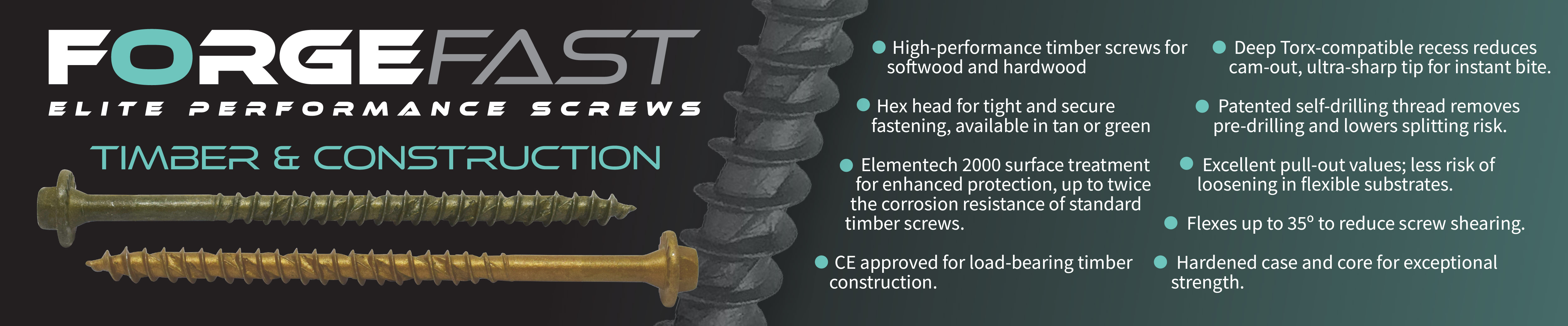 ForgeFast Timber & Construction Hex Banner