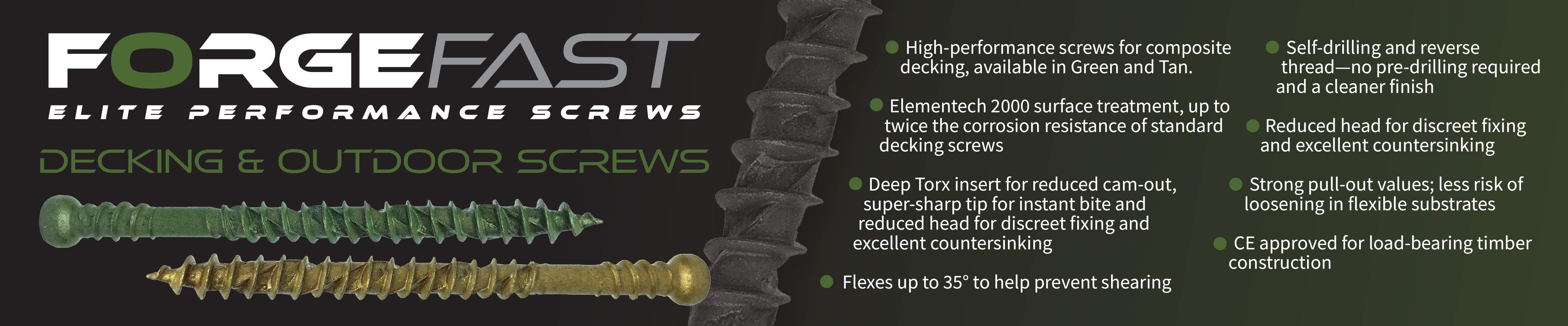 ForgeFast Reduced Head Decking Screw
