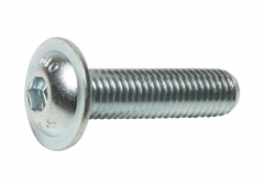 Socket Screws - Dome Flange - Zinc Plated