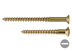 Woodscrews - Solid Brass
