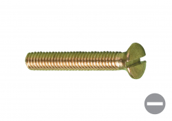 Machine Screws - Countersunk - Brass