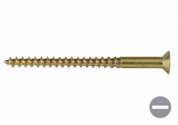 Woodscrews - Solid Brass - Countersunk