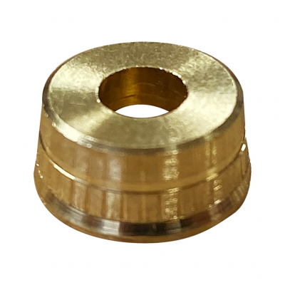 TimberMate Screw Cup Brass 12G Turned Pattern Bx 100