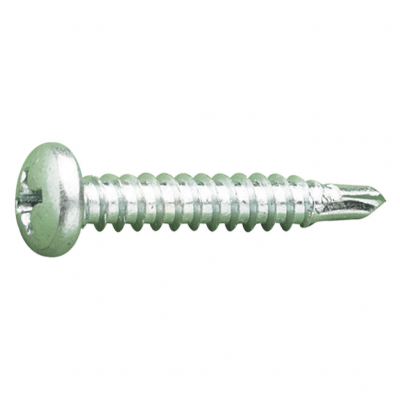 Screw Self Tap S/D BZP 3.5x9.5 PH Pan Hd DIN7504N Bx 1000