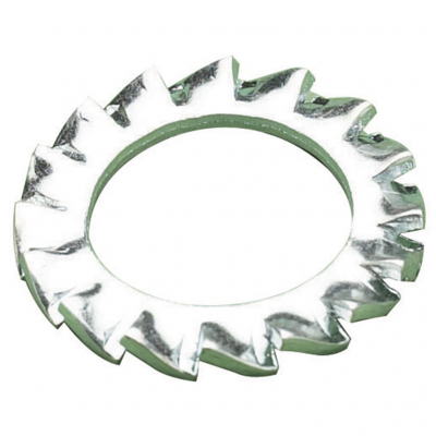 MetalMate Washer BZP 5mm 3/16 Ext Lock DIN6798 Bx 1000