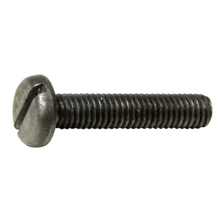 MetalMate Screw BZP M6x12 Slot Pan Hd DIN85 Bx 250
