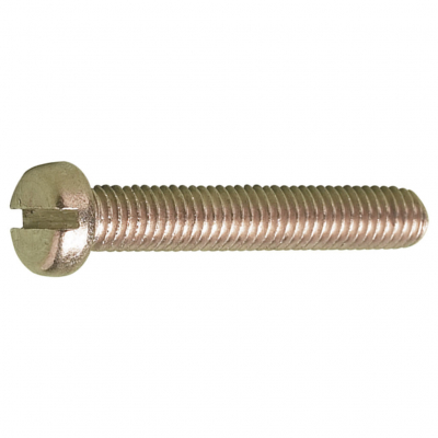 MetalMate Screw Brass M4x10 Slot Cheese Hd DIN84 Bx 200