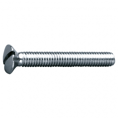 MetalMate Screw BRS NP M3.5x12 Slot Raised Hd DIN964 Bx 100