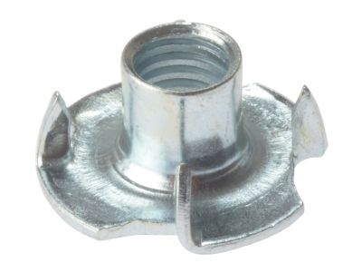 Pronged Tee Nut BZP         M8 10 per Bag               (D26)