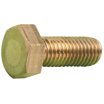 MetalMate Hex Set Brass M5x12 DIN933 Bx 100