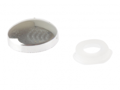 Plastic Dome Cap         Black Bag 200                  (D28)