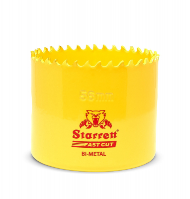 Starrett Holesaw Fast Cut Each - 56mm - 2 3/16Inch FCH056M.