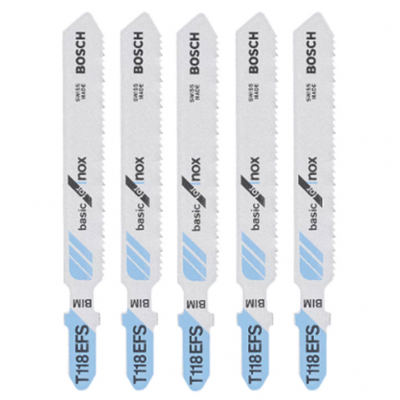 Bosch Jigsaw Blade Inox BTT118EFS Pack 5