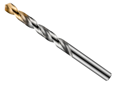 Dormer Drill Din 338 3/16Inch HSS Bright/TiN Per 10