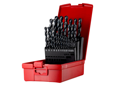 Dormer Drill Set 29pc DIN338 Plastic Case Steam Tempr Per 1