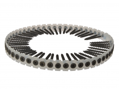 Drywall Screw Black   3.9x55mm Box 1000 Coarse Collated Strip