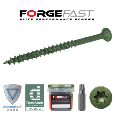 ForgeFast Decking Screw  Green Tub 600  Self-drill   4.5x50mm