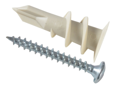ForgePack Plasterboard Fixing 6 per pack Nylon  4.5x35mm (S)