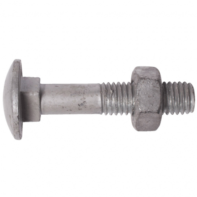 MetalMate Cup Sq Hex M16x60 Galv Gr4.8 DIN603/555 Bx 25