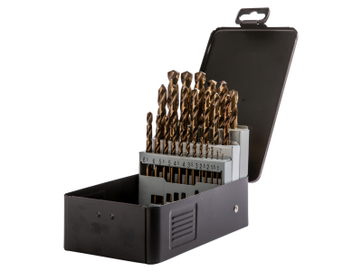 HSS-Co Drill Set Metal DIN338 Each Cobalt 5% 25-piece