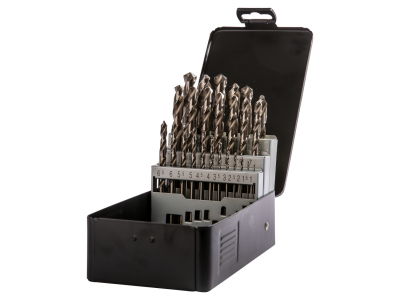 HSS-G Drill Set Metal DIN338 Each Fully Ground 25-piece