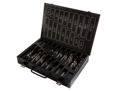 HSS-G Drill Set Metal DIN338 Each Fully Ground 170-piece
