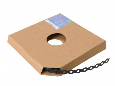 Perf.Banding Galv 12mmx0.8x10M Per Roll      Wavey Type Black