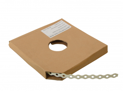 Perf.Banding Galv 12mmx0.8x10M Per Roll      Wavey Type White