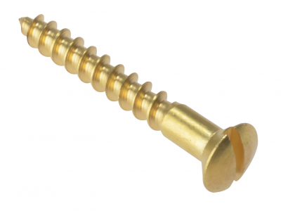 Screw Slot Rais.Hd Brass 5/8x6 Box 200