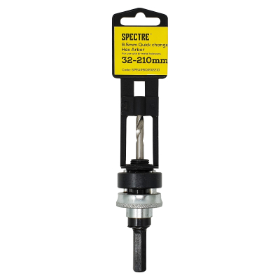 Spectre Holesaw Arbor A2 Each 32mm-210mm Quick Release