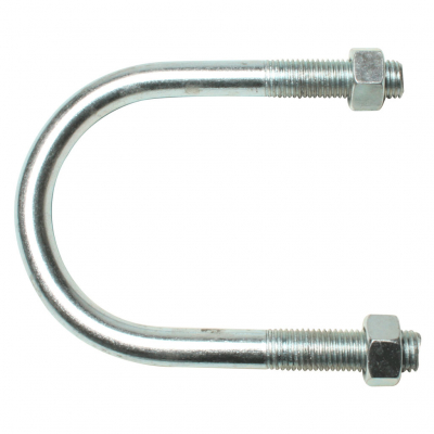 MetalMate U Bolt BZP M8x15 C/W 2 Nuts Bx 100