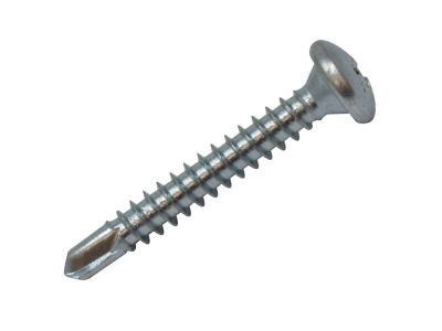 Shallow Pan Self-Drill 4.3x28 Per 1000 Zinc
