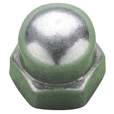 MetalMate Dome Nut BZP M6 Class 6 DIN1587 Bx 200
