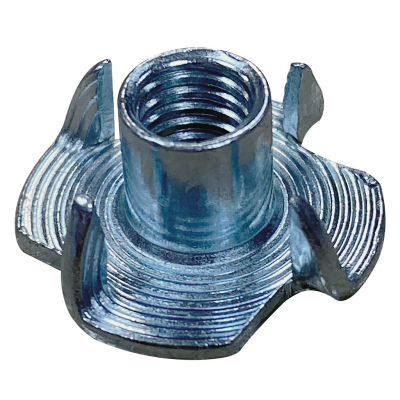 MetalMate Tee Nut BZP M10 Four Prongs 13mm Bx 200