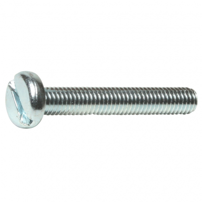 MetalMate Screw BZP M3x16 Slot Pan Hd DIN85 Bx 1000