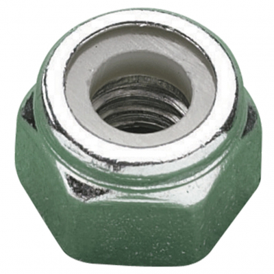 MetalMate Insert Nut M24 BZP Gr10 Flanged DIN982 CR3 Bx 25