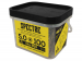 Spectre Woodscrew 5.0x100mm Tub 850 Yellow Zinc & x4 bits